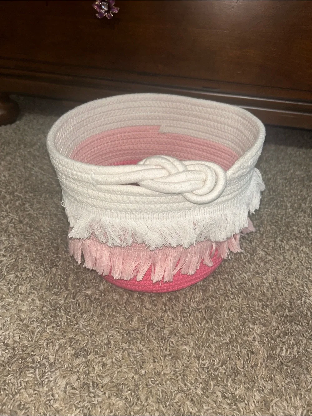 Little Girls Fringe Basket